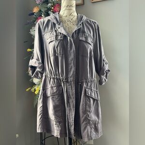 Torrid size 2 grey short sleeve jacket